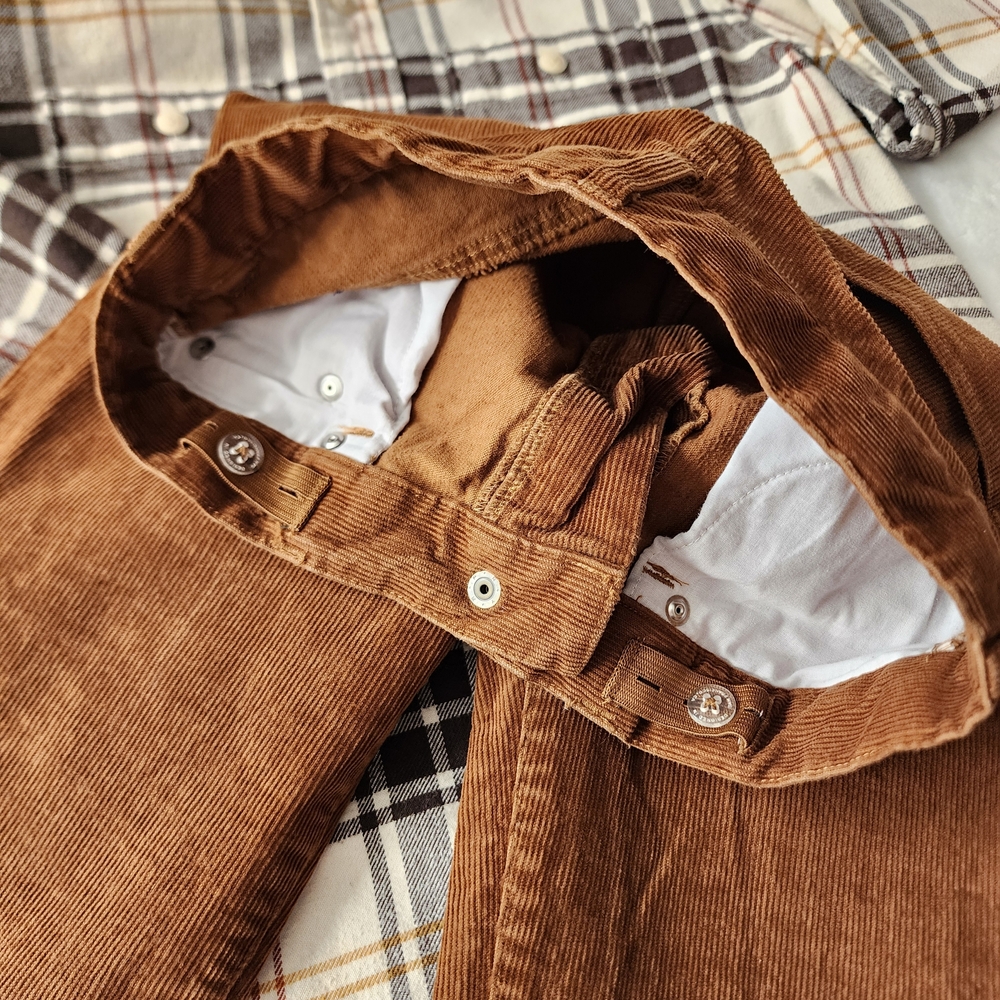 Boys Preppy Outfit Bundle Size 10: GAP Plaid Shirt, Janie & Jack Corduroy Pants - Picture 6 of 10